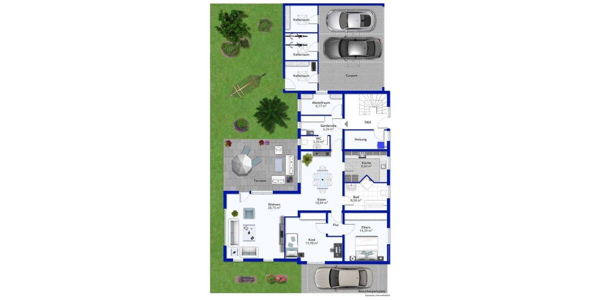 Schöne Eigentumswohnung mit großem Gartenanteil in einem Dreifamilienhaus! 3 zimmer