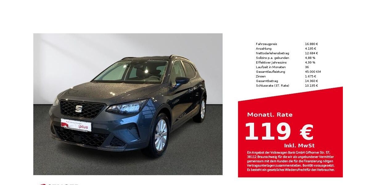 Seat Arona 37.226 km 16.880 € Bielefeld 33609