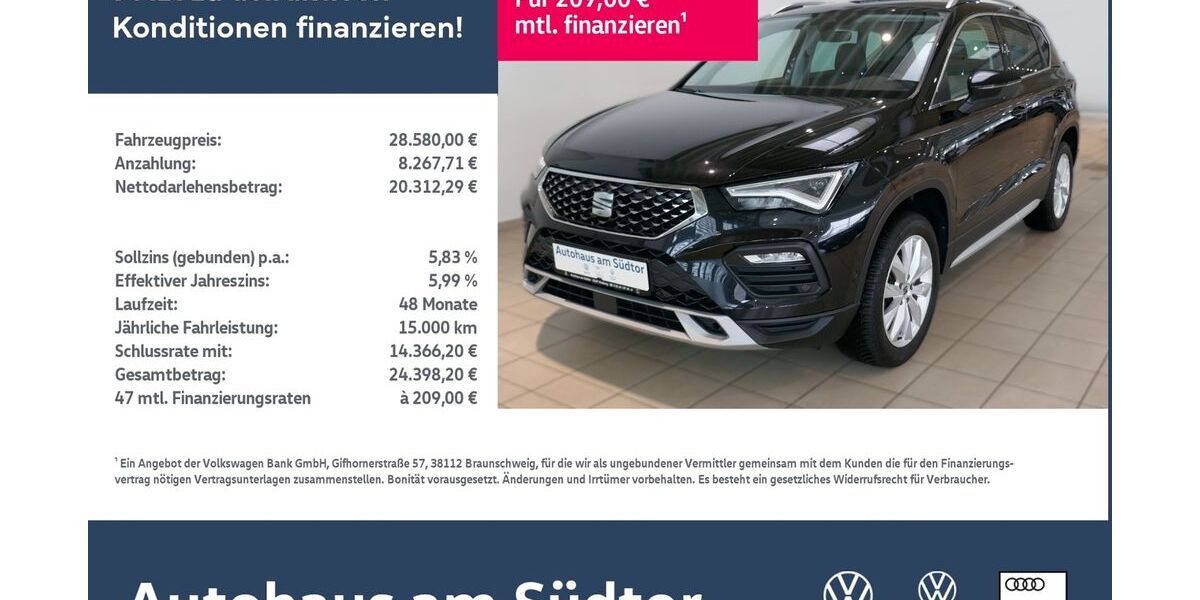 Seat Ateca 17.030 km 28.580 &euro; Rietberg 33397