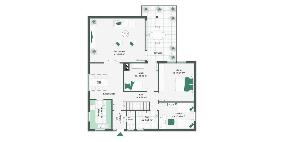 Einfamilienhaus Herford Falkendiek - 6 Zimmer, 150 m&sup2;, 1.000&euro; | Angebot:25921213