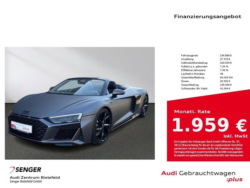 Audi R8 30.611 km 134.880 € Bielefeld 33609