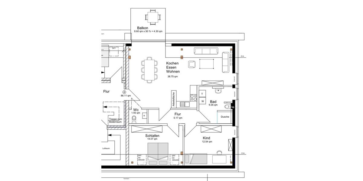 Etagenwohnung Verl - 3 Zimmer, 86 m&sup2;, 1.032&euro; | Angebot:25612736