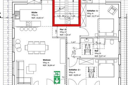 Wohnung Bad Salzuflen Ehrsen-Breden - 3 Zimmer, 114 m&sup2;, 1.745&euro; | Angebot:26579789