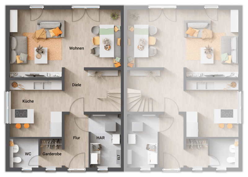 Doppelhaushälfte Gütersloh Spexard - 4 Zimmer, 128 m&sup2;, 430.800&euro; | Angebot:26827007