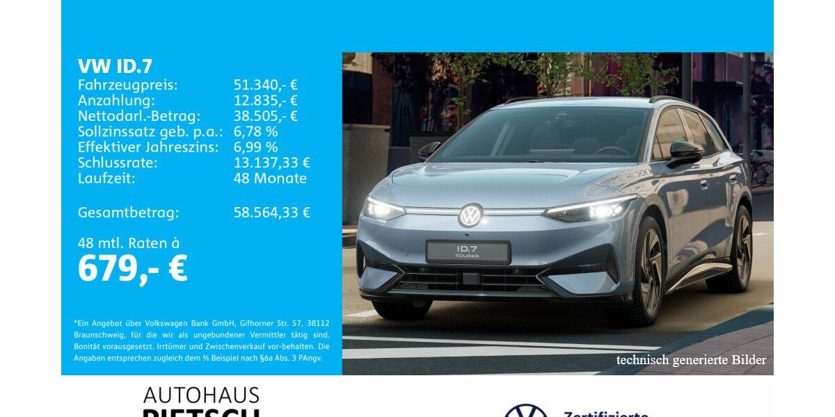VW ID.7 13.213 km 51.340 &euro; Melle 49324